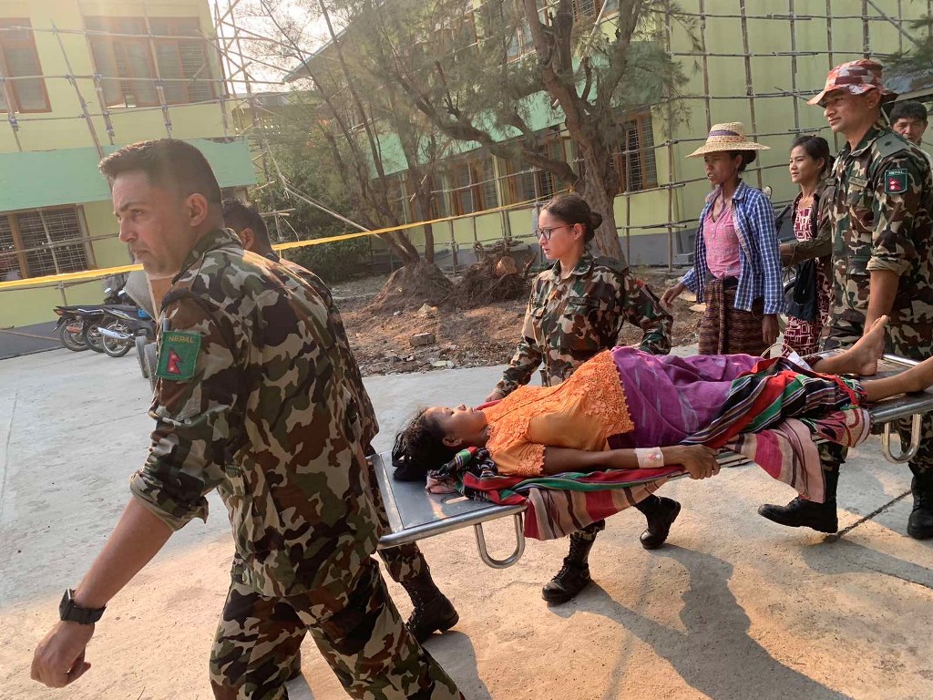 म्यानमारका भूकम्प प्रभावित क्षेत्रमा नेपाली उद्धार टोली, थप एक साता उतै रहेर सेवा दिने